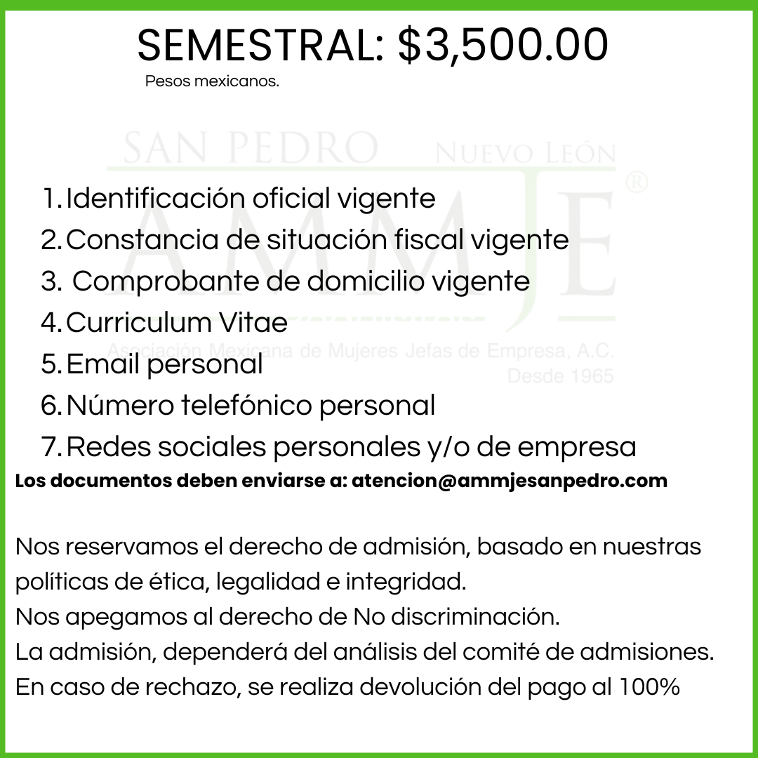 Membresía Semestral