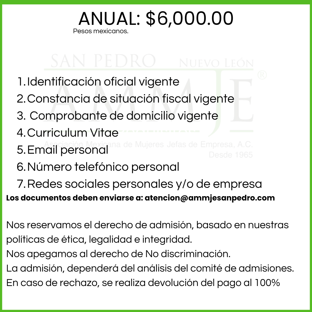 Membresía Anual